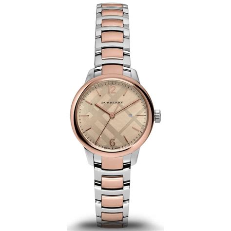 burberry two tone ladies watch|Burberry Ladies Watches .